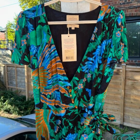 Sezane Armelle maxi wrap dress, Sz 38/6, BNWT - Picture 6 of 12